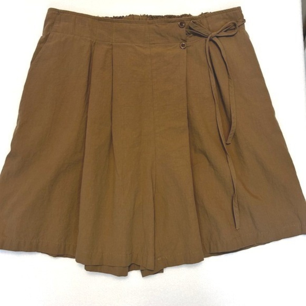 Women’s Brown Skort with Tie Waist